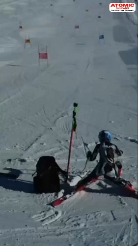 Our Kerem Hayali 🇹🇷 - GS training in Hintertux (drone view) #weareskiing @atomicski