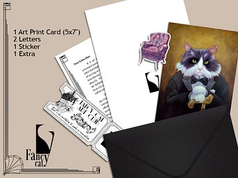 Fancy Cat Art Club (Snail Mail Club)