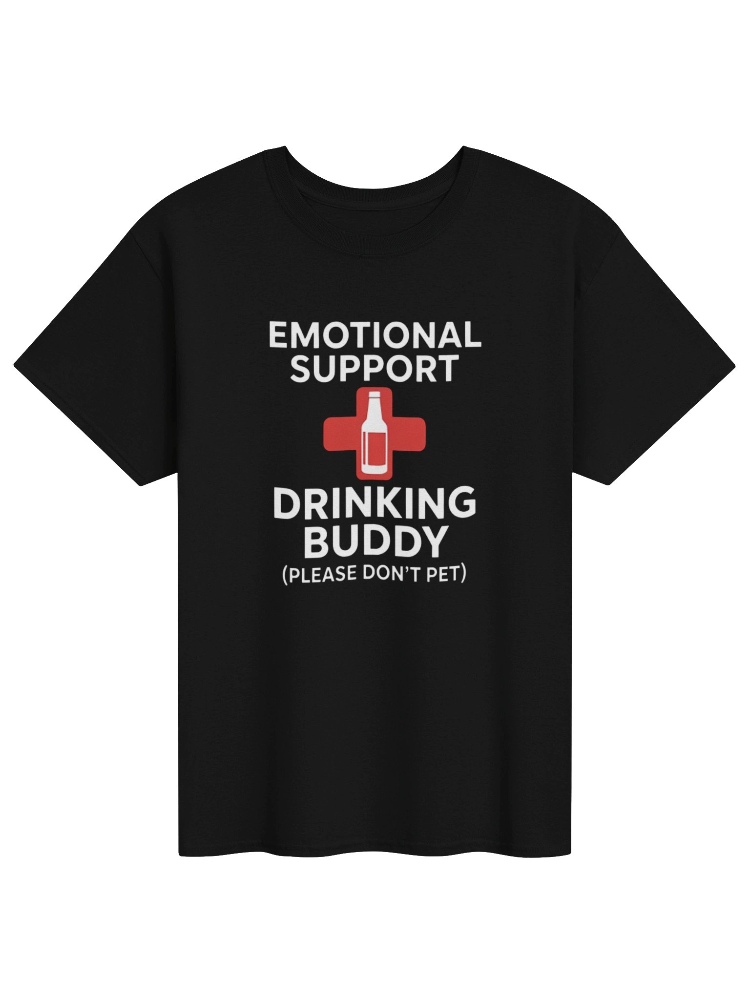 Emotional Support Drinking Buddy Shirt – Funny Beer Lover Graphic T-Shirt product image (8)