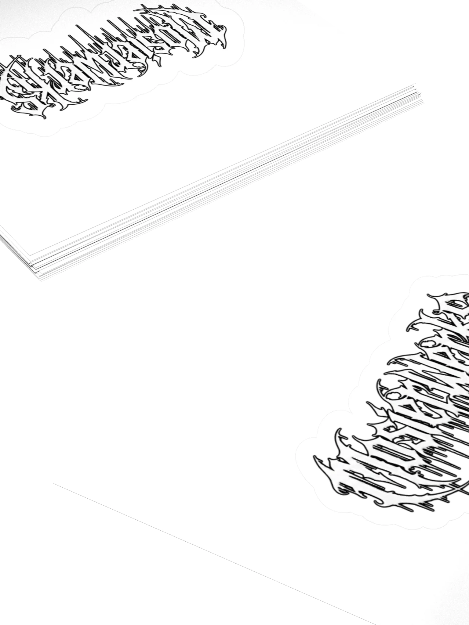 Sticker Gothic White product image (13)
