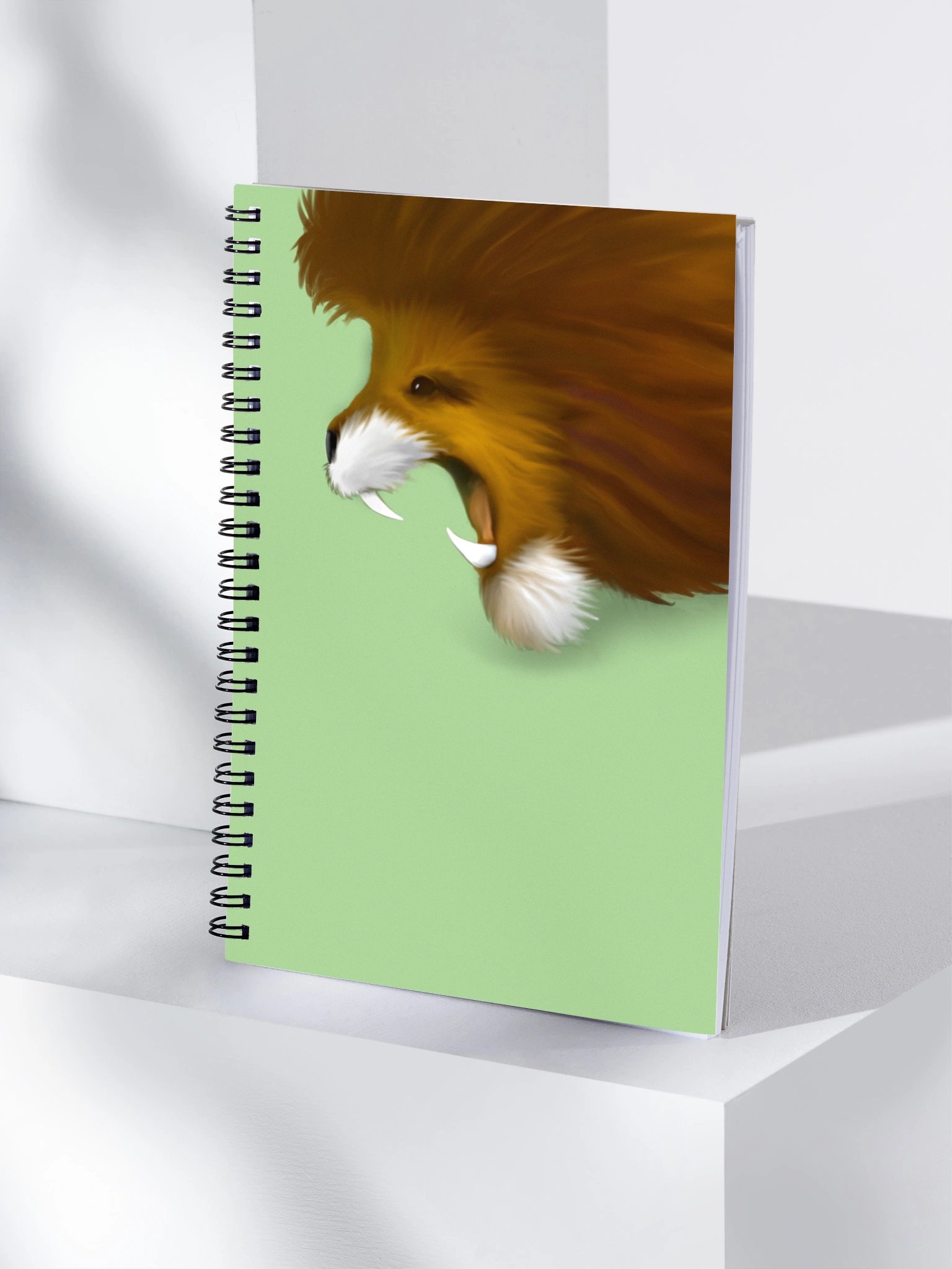 "Lion Head" Spiral Notebook product image (4)