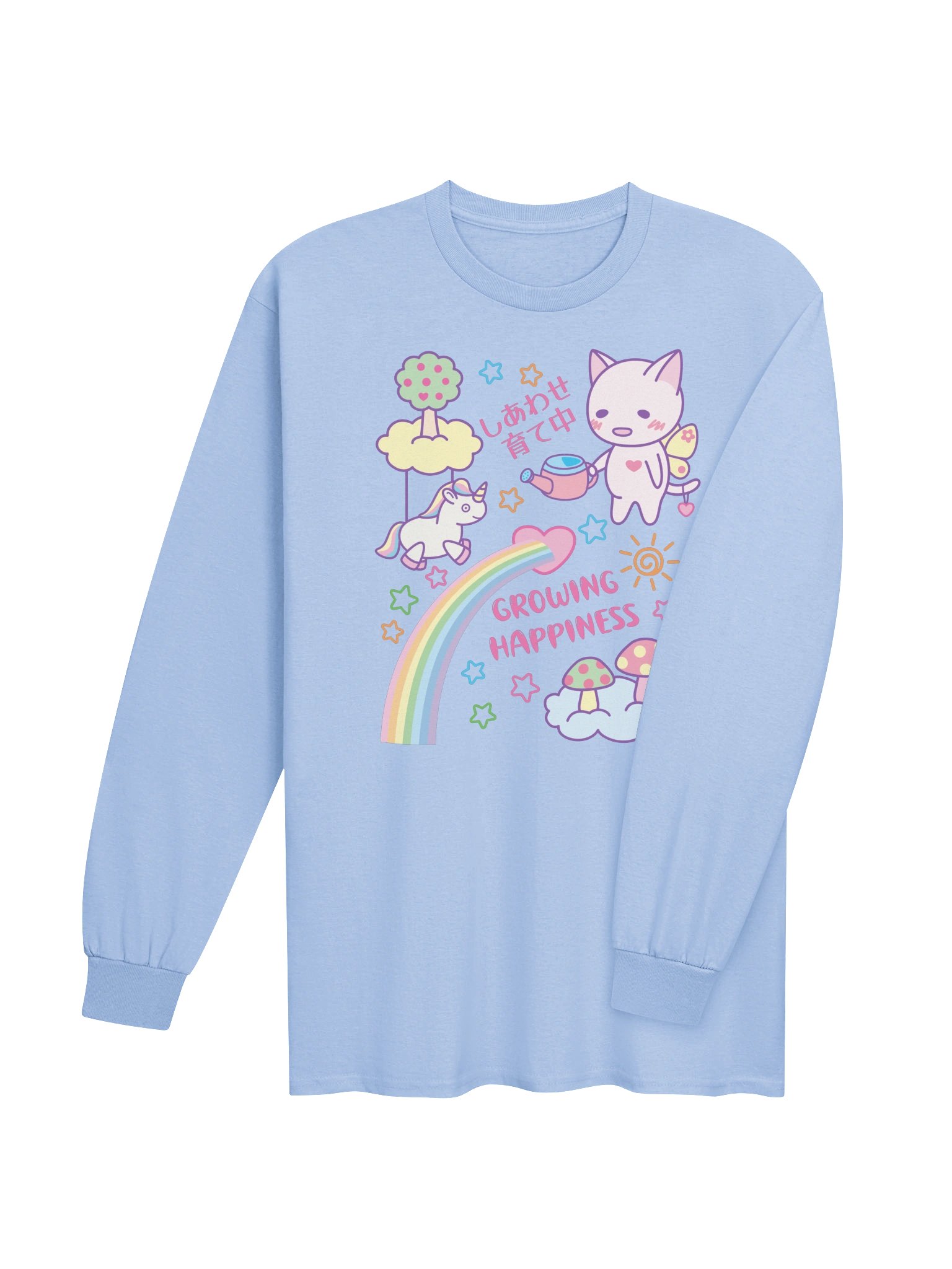 Happy Butterfly Cat - Unisex Adult Long Sleeve T-shirt product image (3)