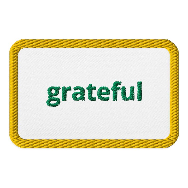 Grateful Green Embroidered Patch product image (1)