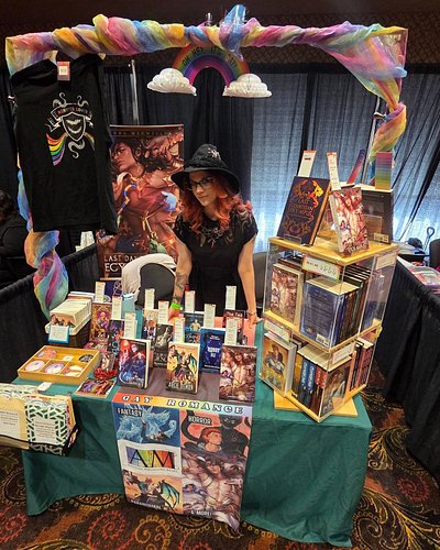 It begins! Who's coming out to @crypticonmn this weekend? Find me in Conference Room D.

#mmromance #crypticon #horrorromance...