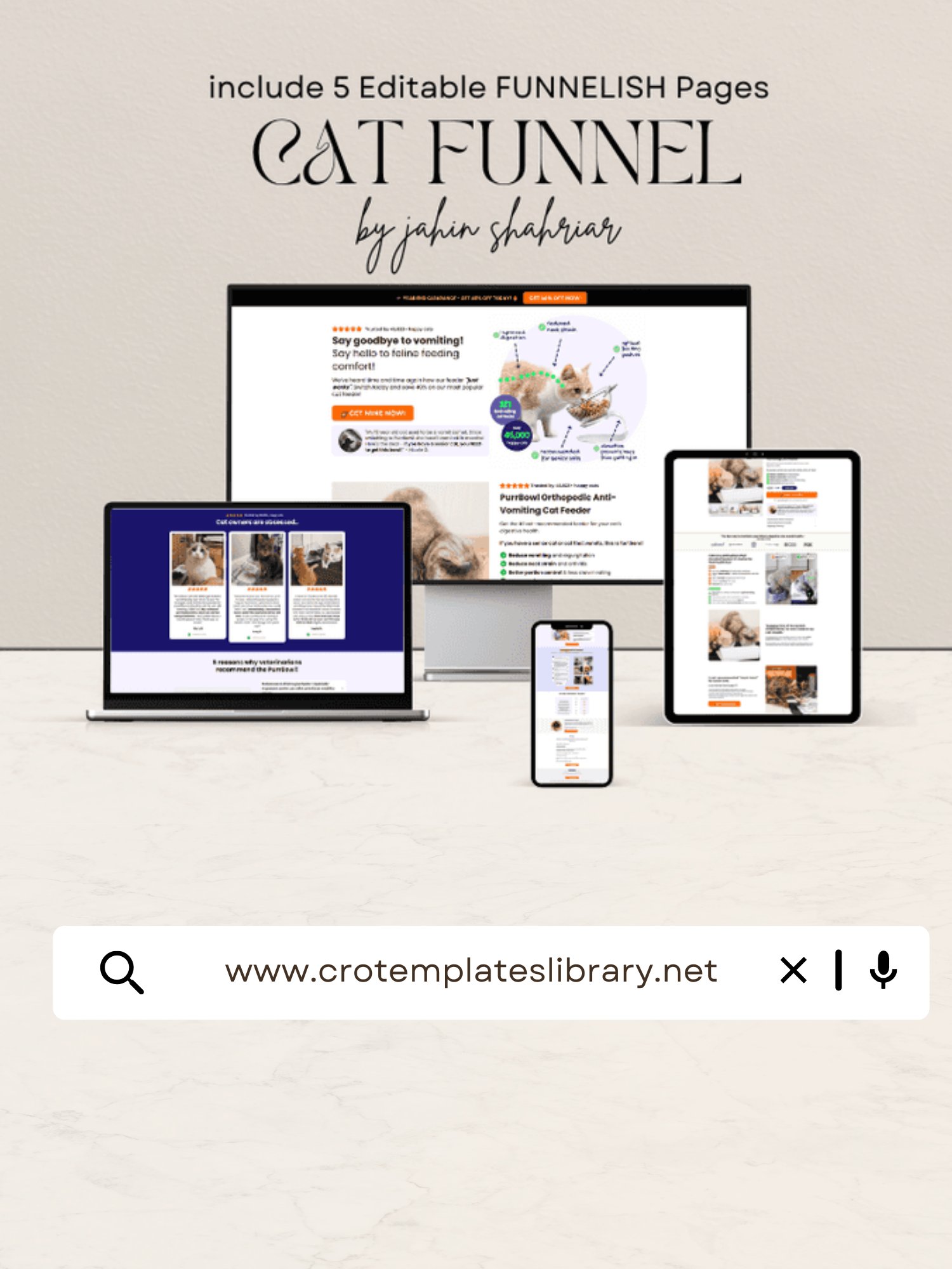PurrHeaven Cat Product Funnelish Templates product image (1)