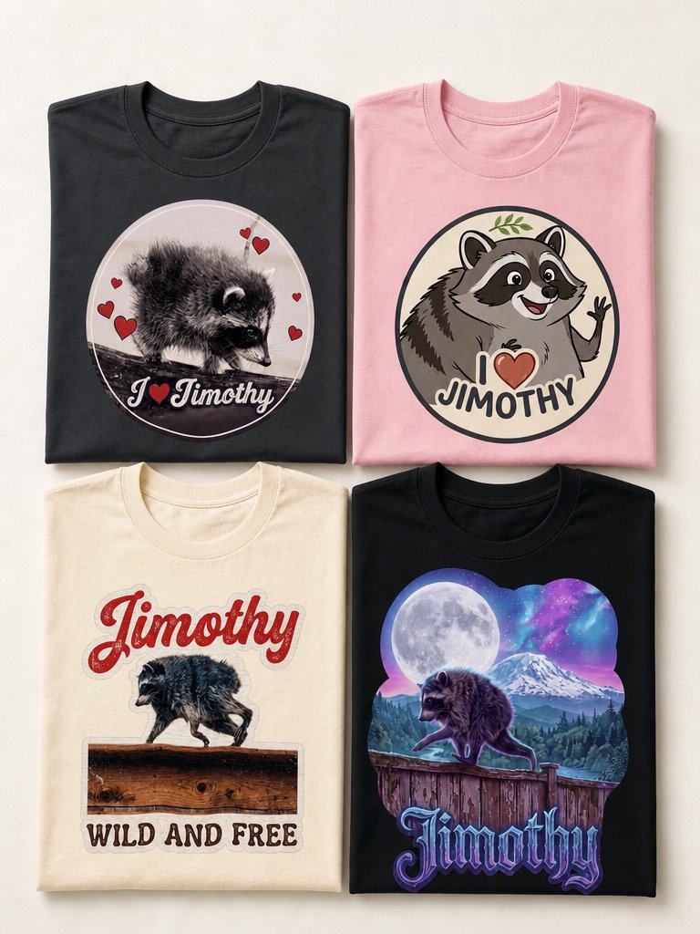 Jimothy the Raccoon Quad Pack | Ships Free! product image (1)