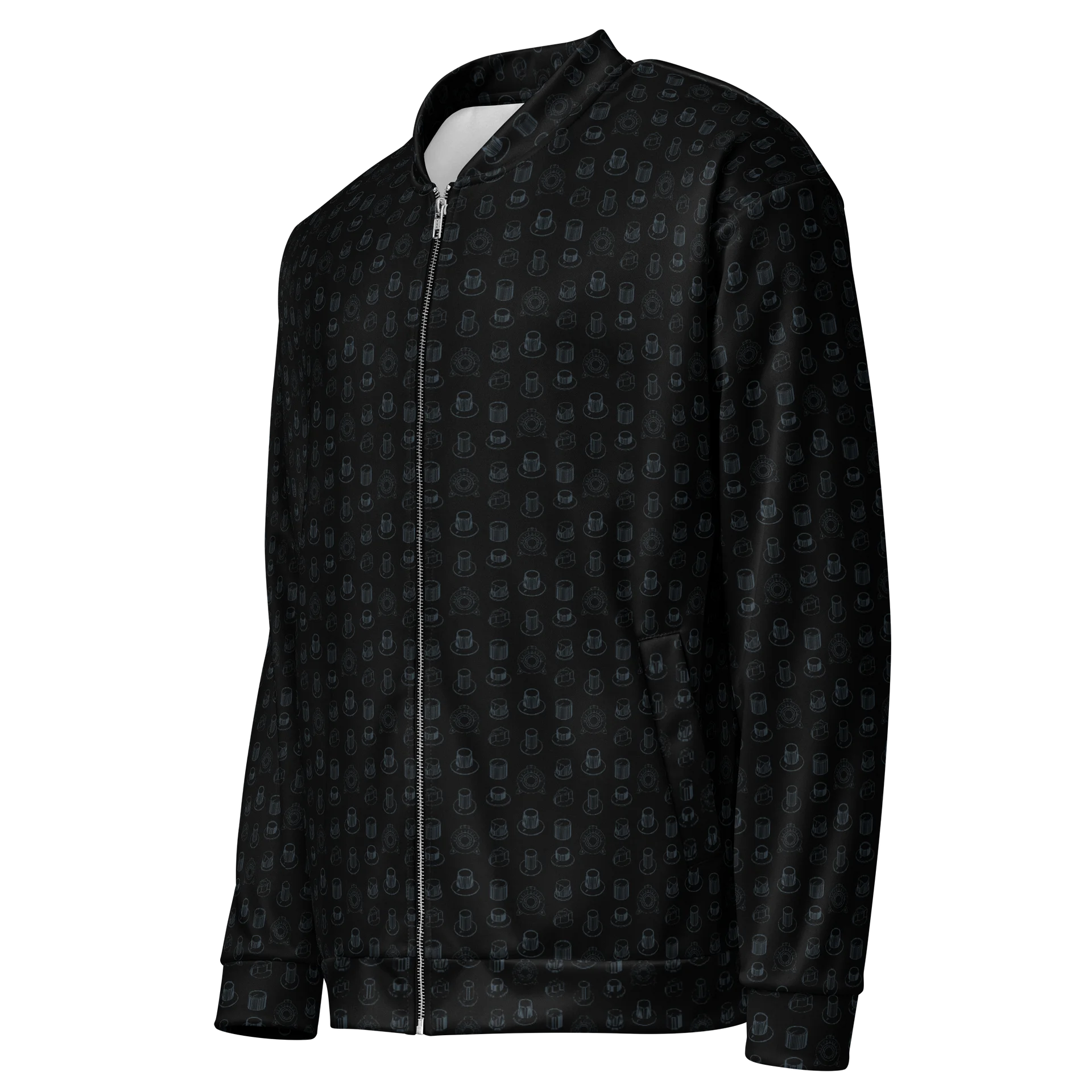 Seven Icons of Synthesis Bomber Jacket - (7 Synth Legends) CARBON product image (3)