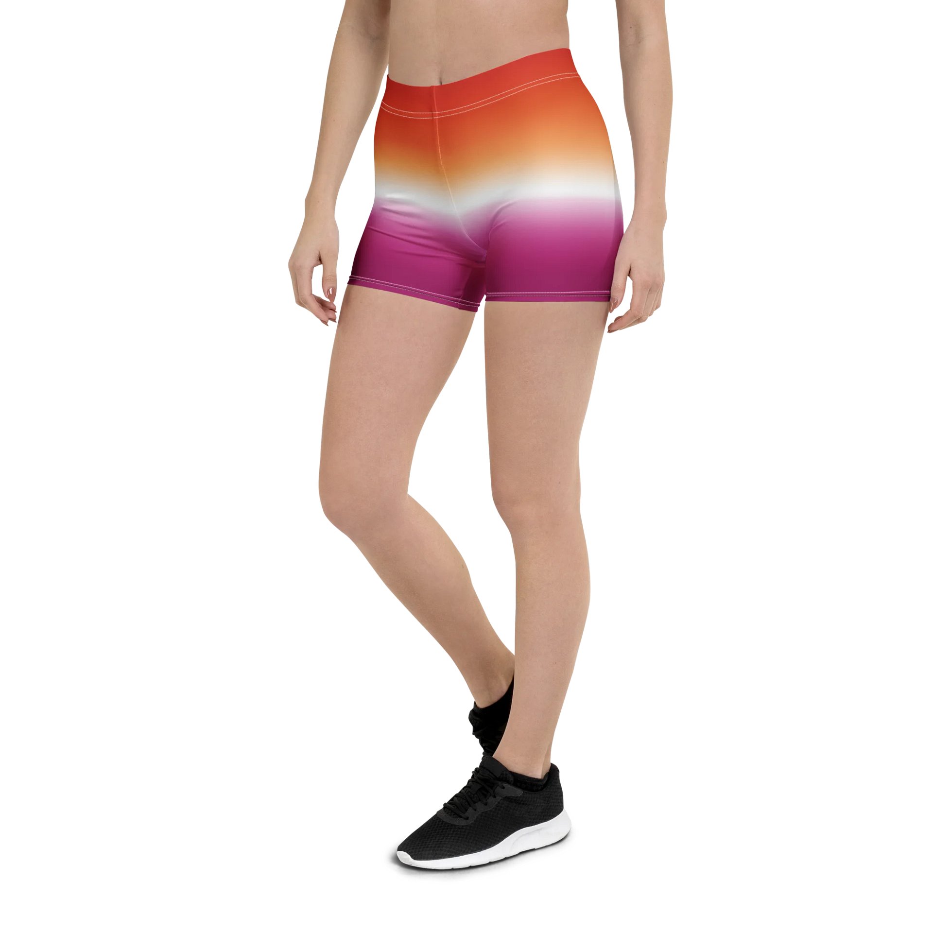 Lesbian Pride Gradient Bike Shorts product image (5)