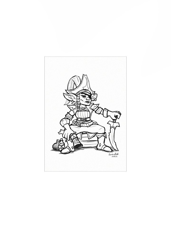 Goblin Pirate Queen - Matte Paper Poster product image (1)