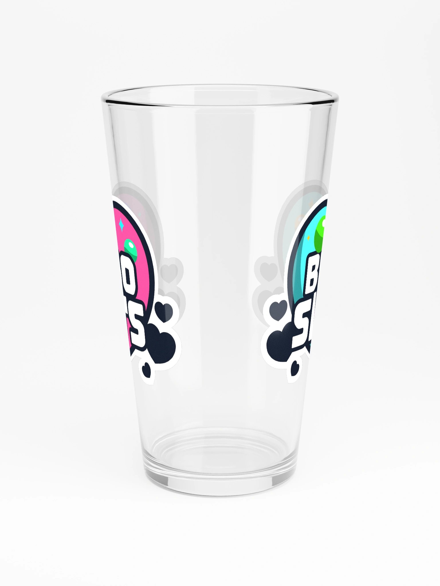 BINGO SLUTS PINT GLASS PINK/TEAL product image (4)