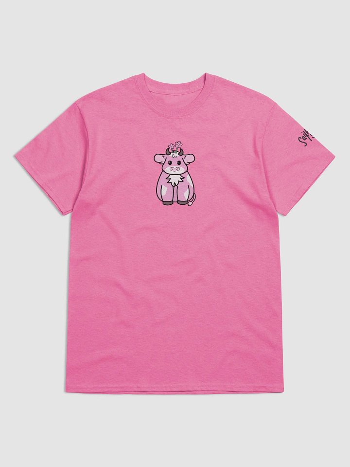 Pink Flower Cow T-Shirt product image (4)