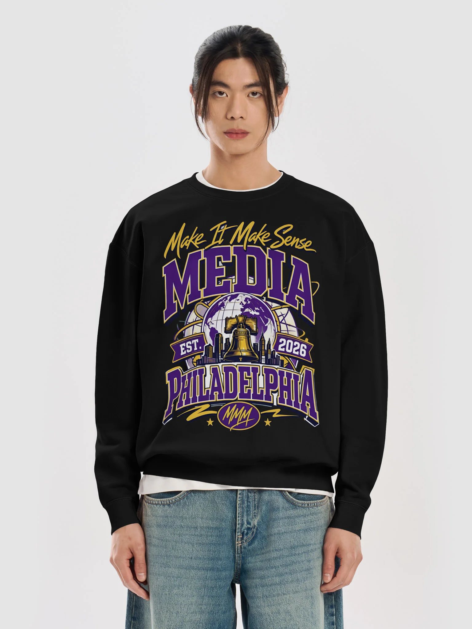 Make It Make Sense Media Philadelphia Crewneck product image (19)
