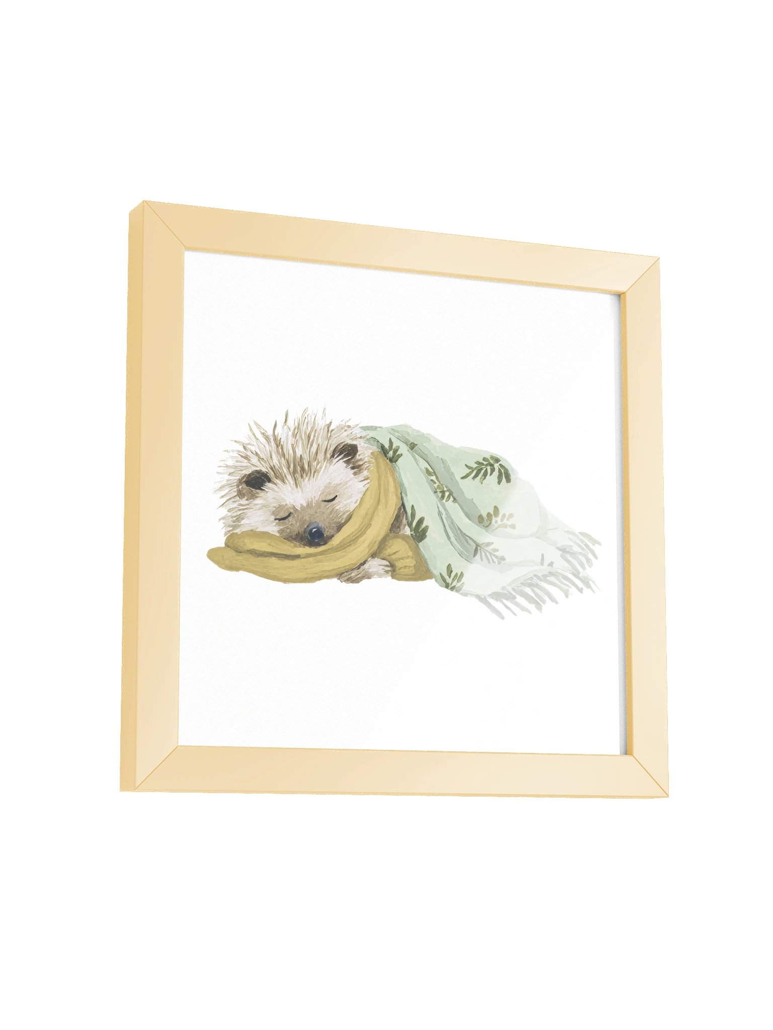 Deep Slumber — The Cozy Blanket Hedgehog Framed Art Print (10x10") product image (3)
