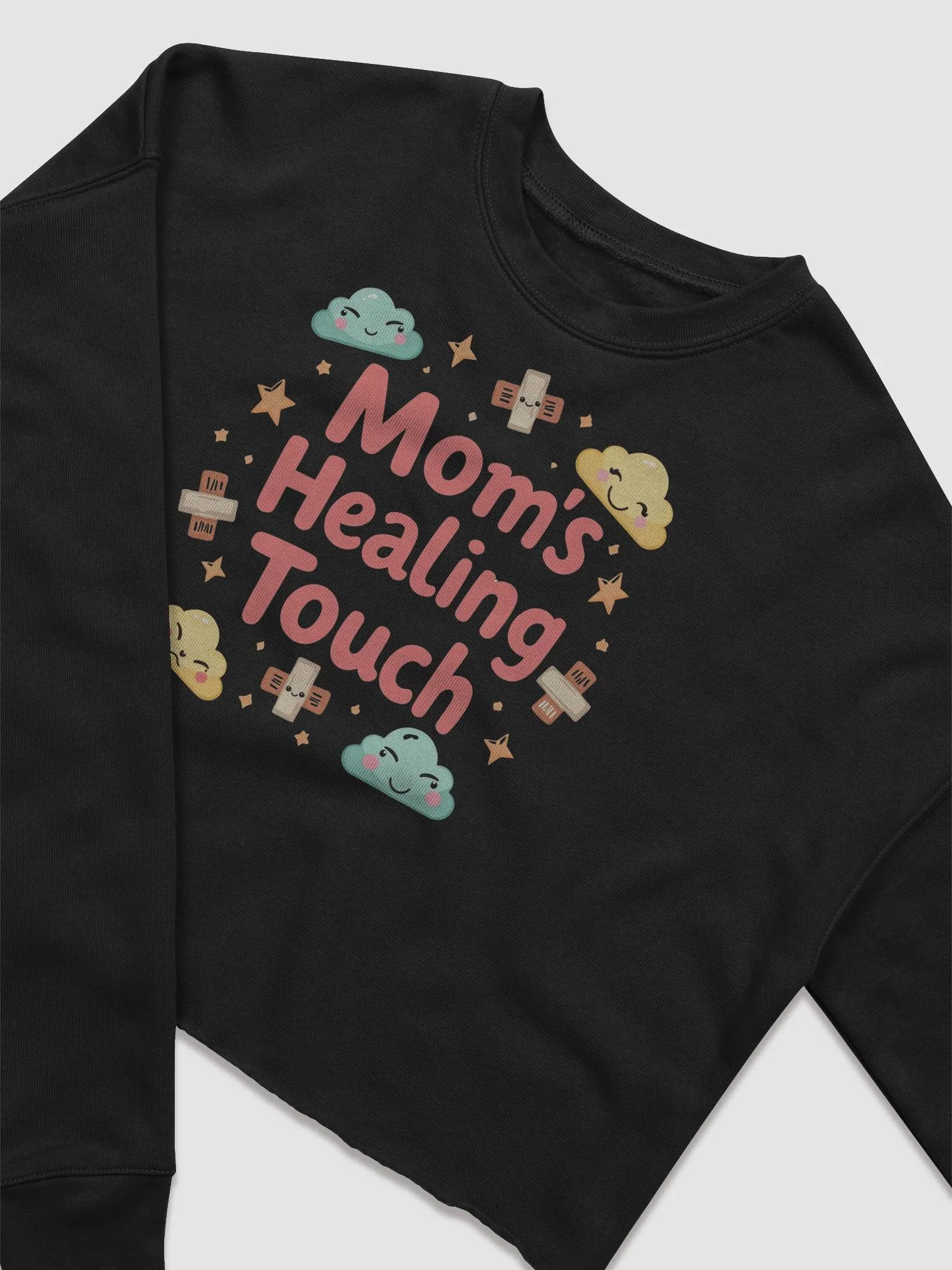 Mom's Healing Touch Fleece Crop Sweatshirt product image (7)