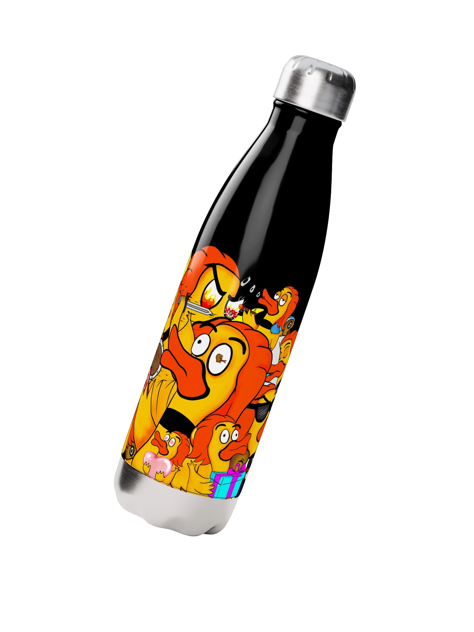 Emote Collage Stainless Steel Water Bottle product image (3)