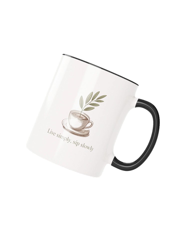 Live Simply Sip Slowly Coffee Mug- with Color Inside product image (2)