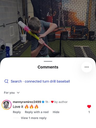⚾️ I got some love from @mannyramirez2499 on the last drill!  I have to say that’s pretty cool! God is good!! 👆✝️

Manny I ap...