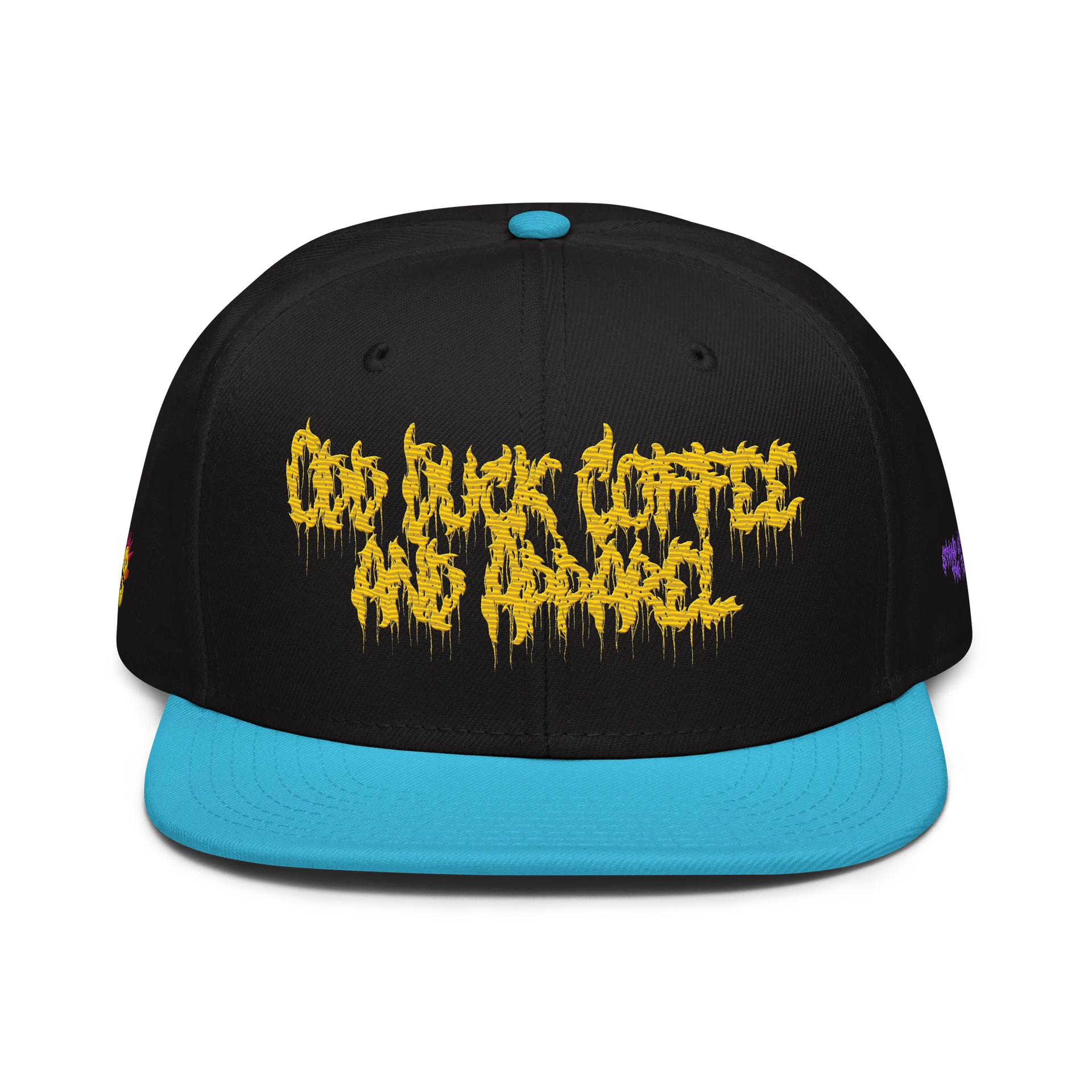 Odd Duck Coffee and Apparel Death Metal Logo Wool Snapback Hat product image (1)