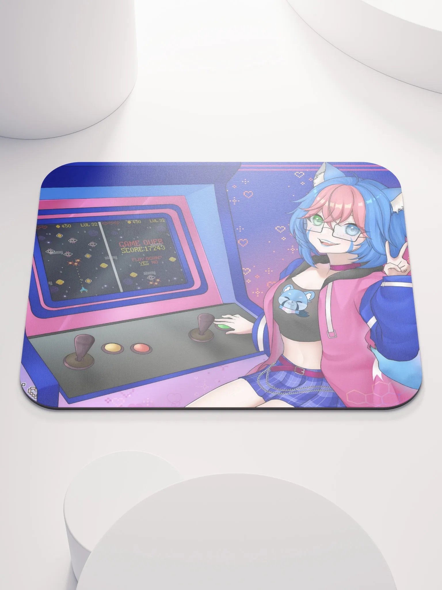 Aya's Arcade Mouse Pad (8.7″ × 7.1″) product image (1)