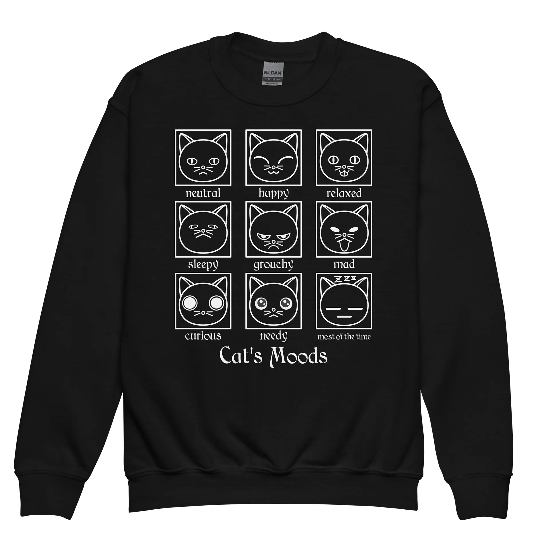 Cat's Moods - Unisex Youth Sweatshirt product image (1)