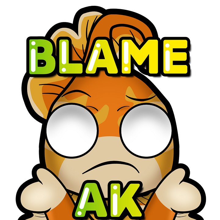 FTLAK's Blame Ak stickers product image (1)