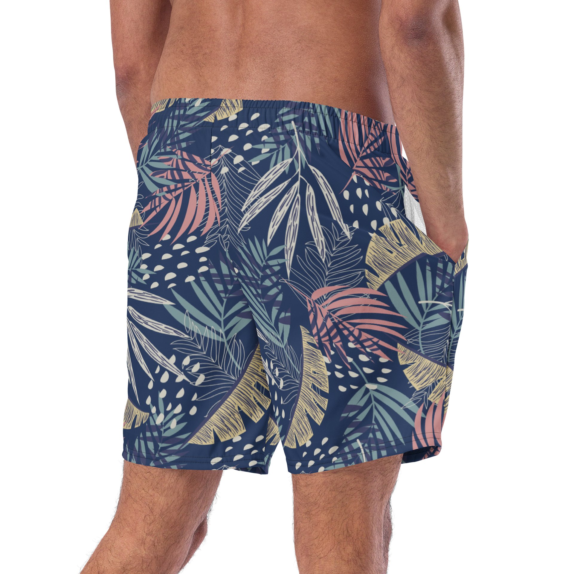 Tropical Leaves Paradise Swim Trunks for Summer Comfort product image (9)