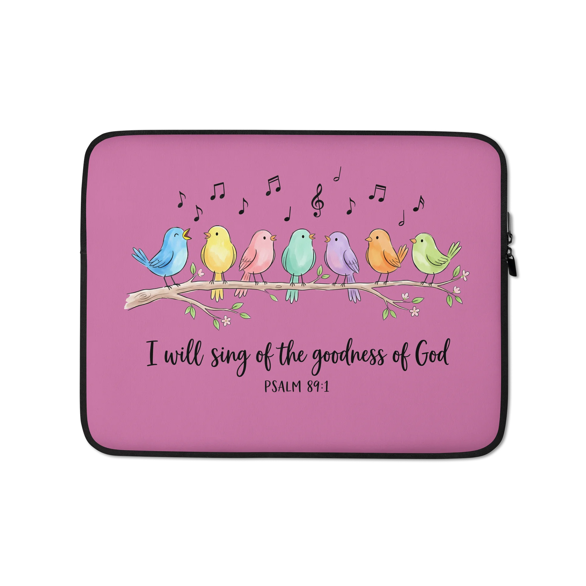 "I will sing of the goodness of God" Laptop cover product image (1)