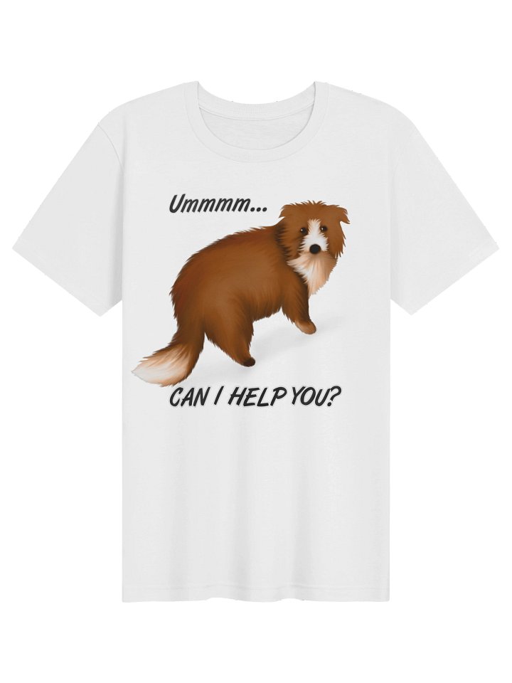 Dog "Ummm... Can I Help You?" T-Shirt. Women's Bella+Canvas Supersoft T-Shirt product image (1)