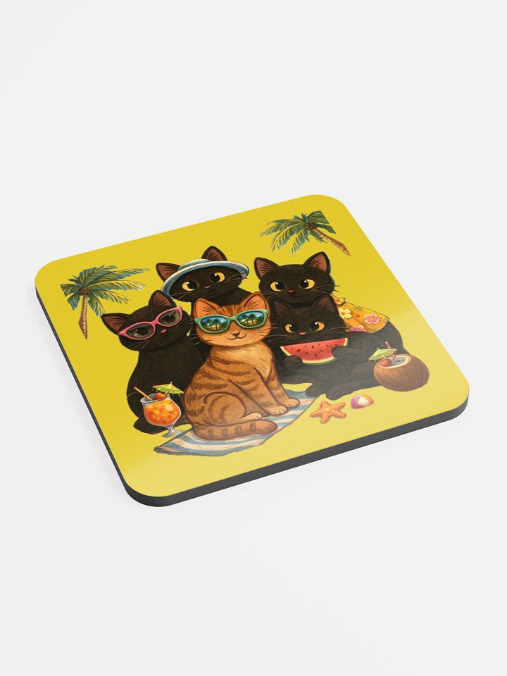 Cat brigade summer Coaster Set product image (2)
