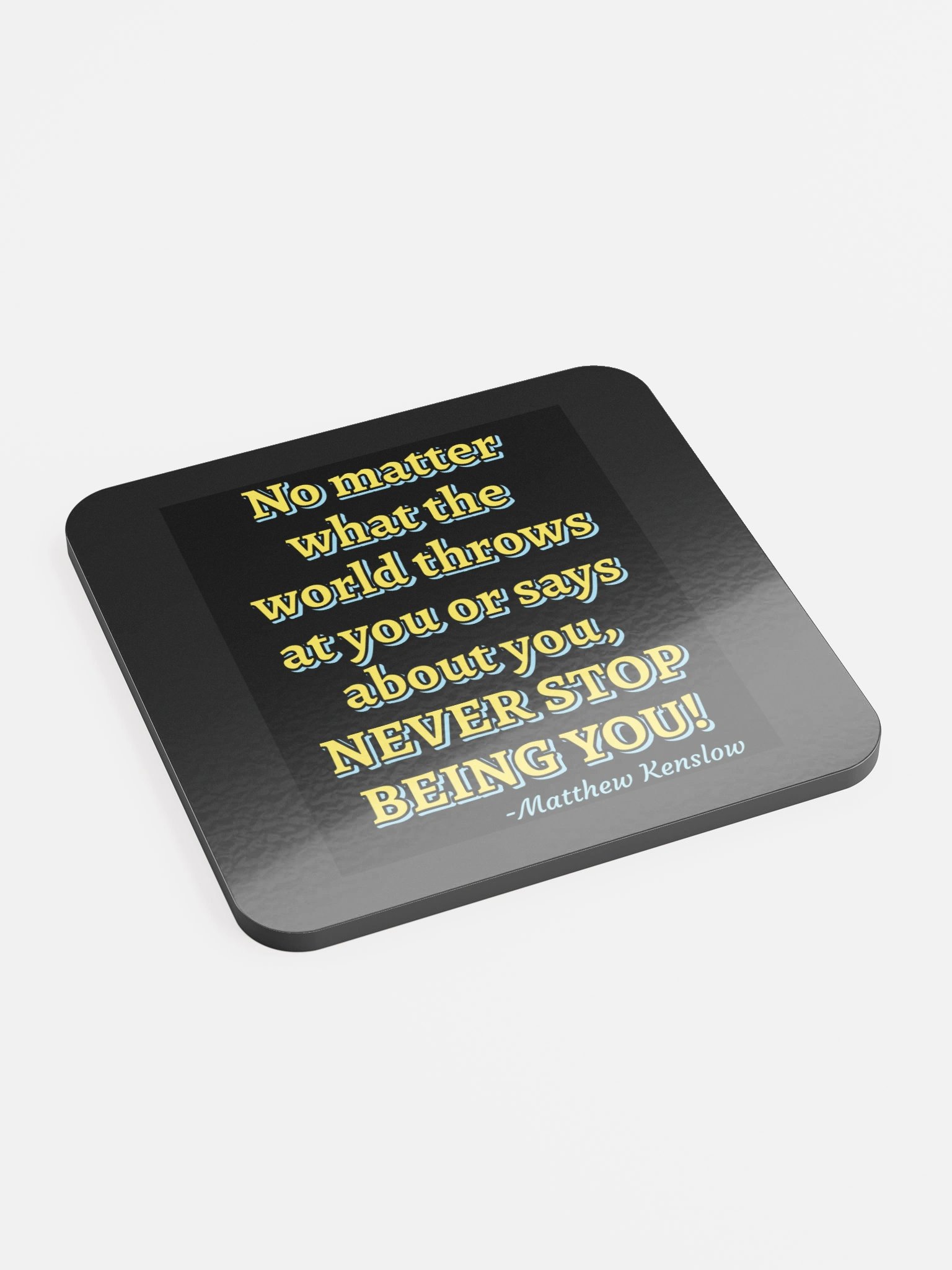 Glossed Cork Coaster [Quote 4] product image (2)