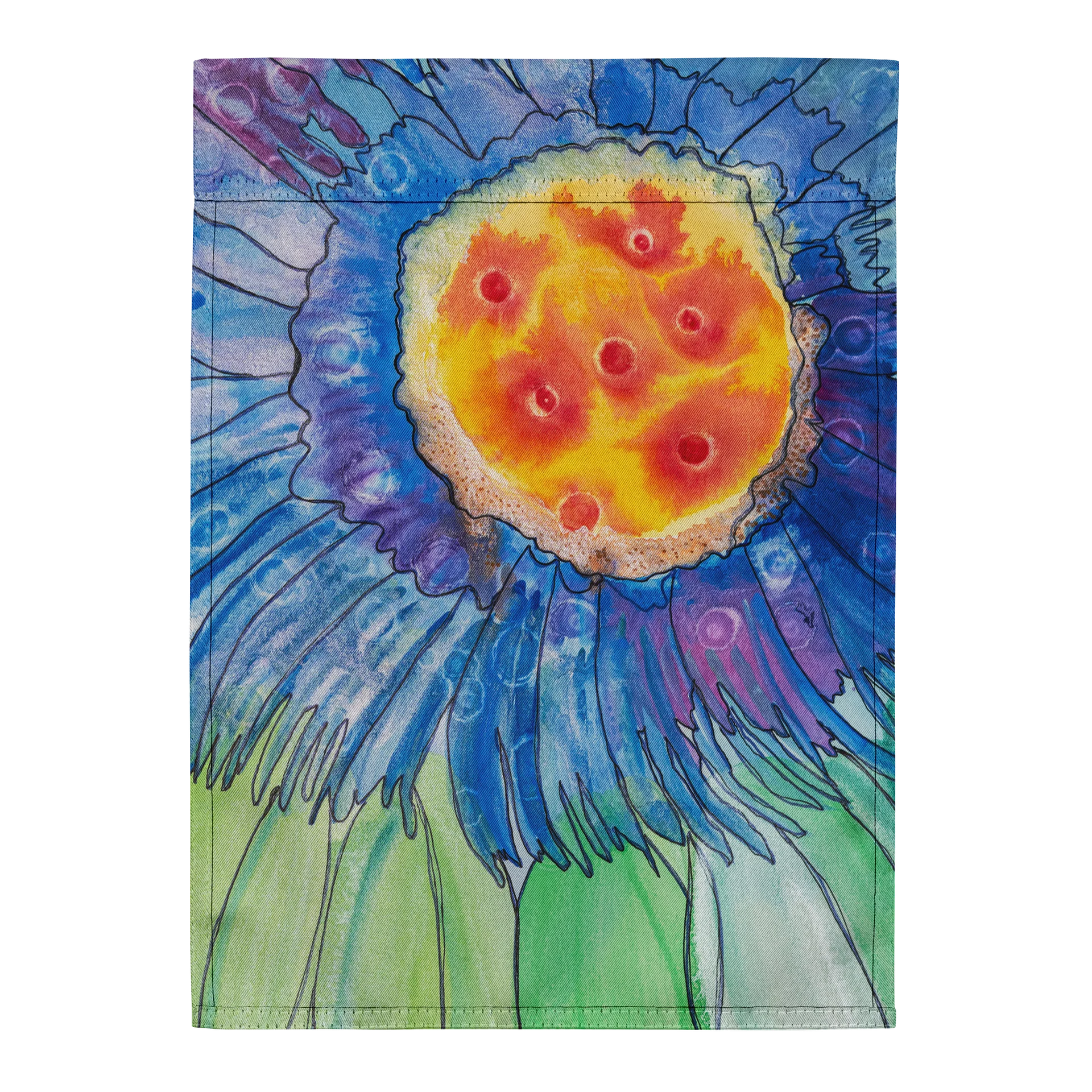 Chromatic Sapphire Garden Flag product image (2)