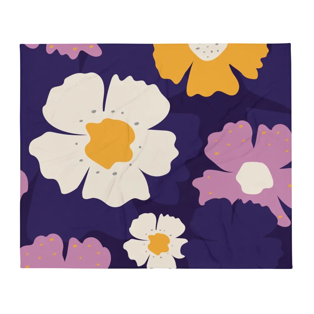 Violet & Golden Flowers Blanket product image (2)