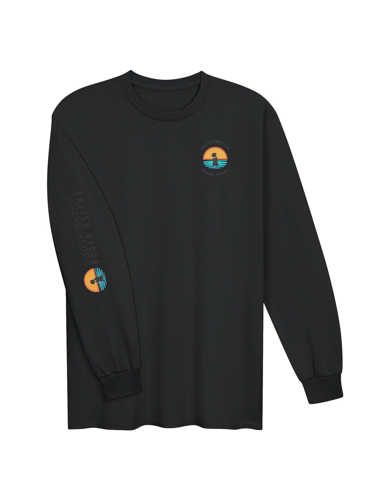 MNBR Sunset Logo Long Sleeve Tee - Dark w/Black Logo product image (3)