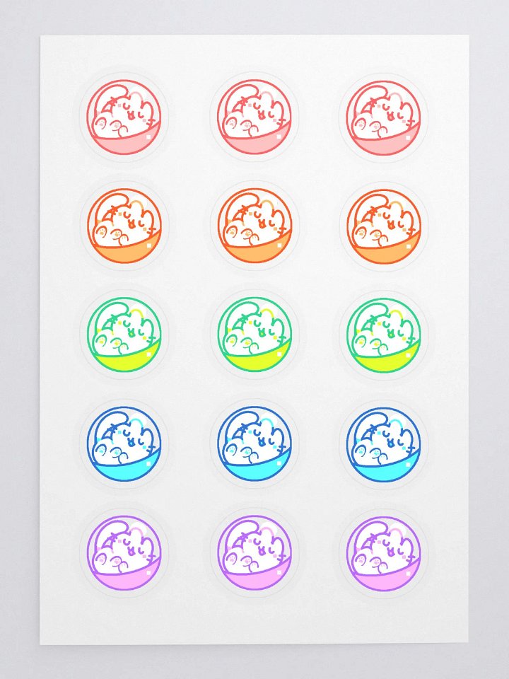 🌈🐾 Capsule Toy Cat Sticker Sheet! | By Plushpon product image (1)