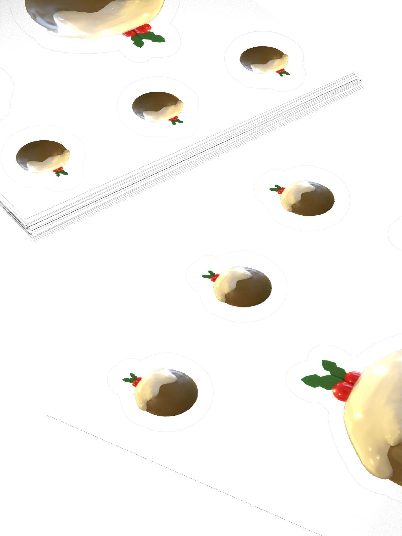 Christmas Pudding Stickers product image (10)