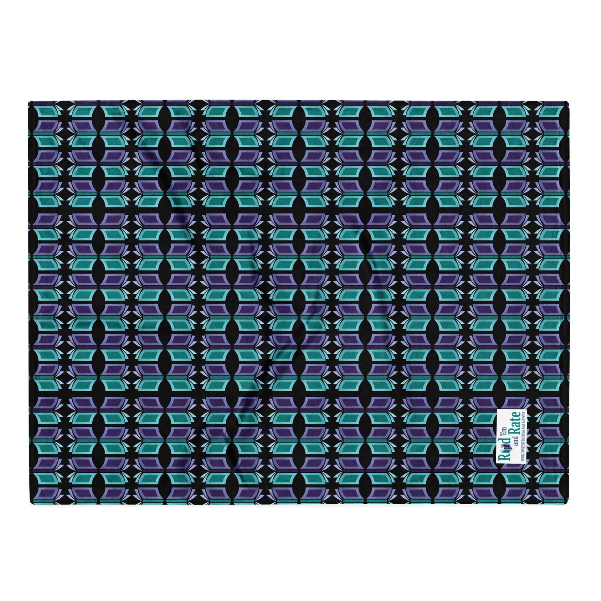 Bookish Blanket (Black Background) product image (1)