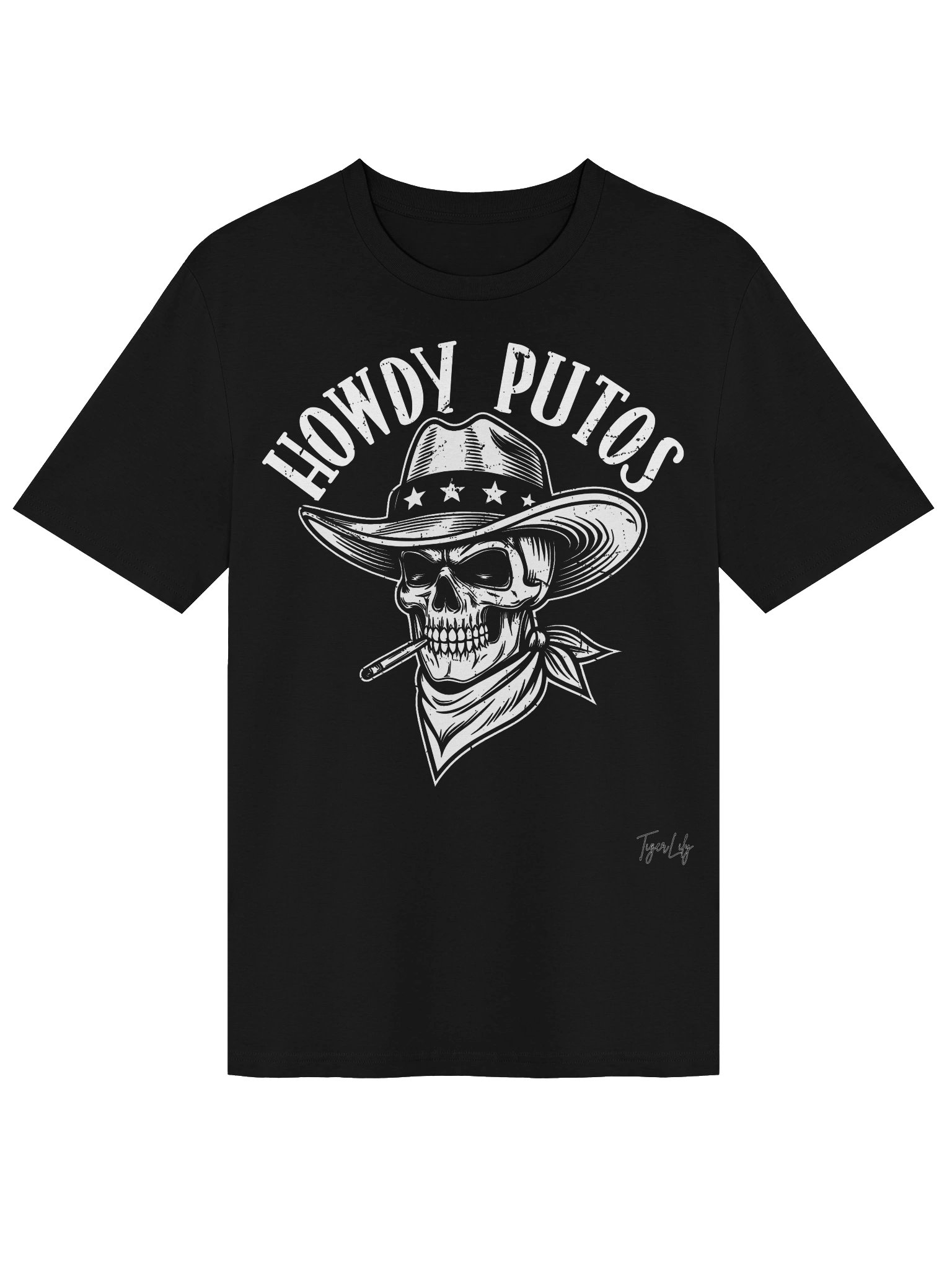 Howdy Puto Skull Cowboy Tee product image (2)