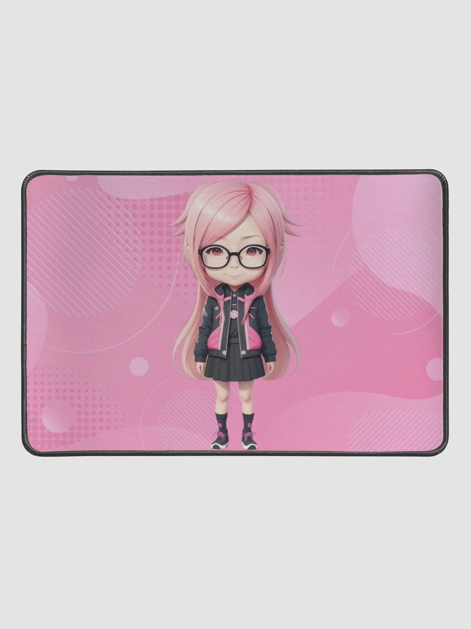 (PINK CHIBI) K Desk Mat 12" x 18" product image (1)