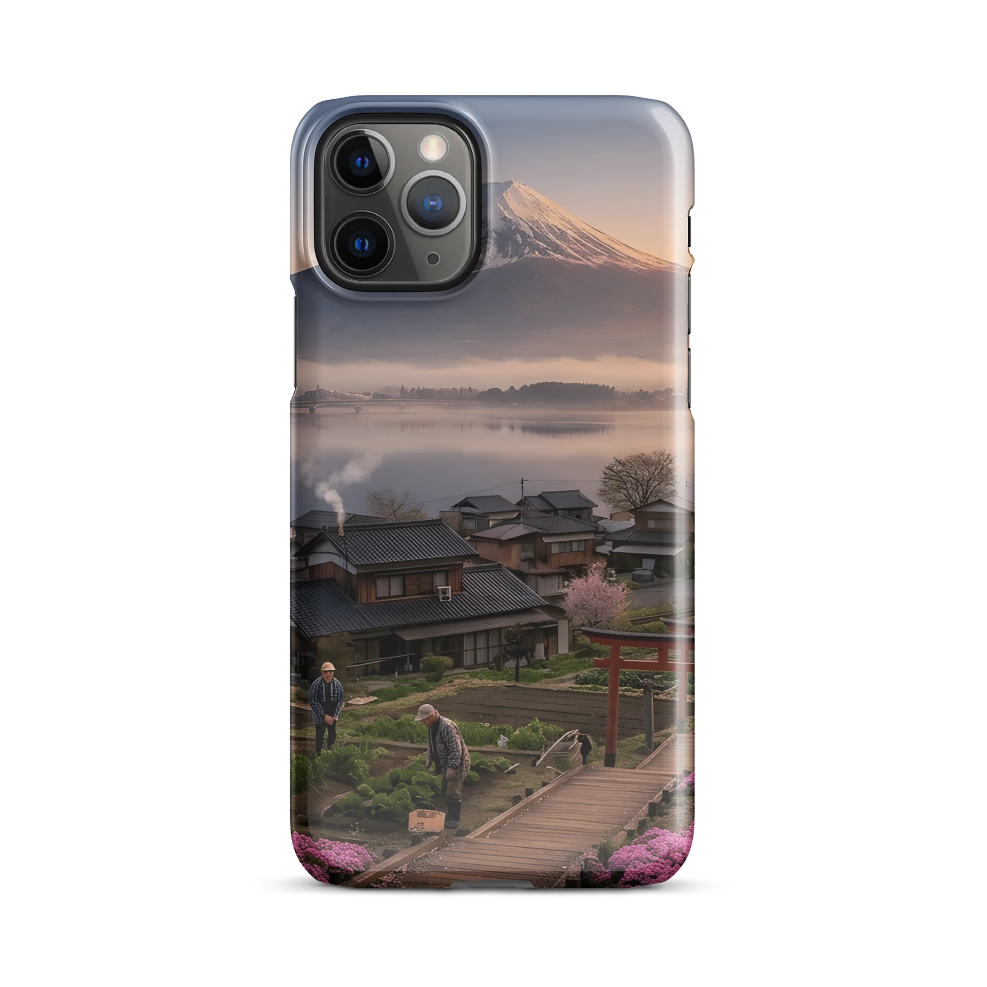 Mount Fuji Village Pink Moss iPhone Snap Case product image (29)
