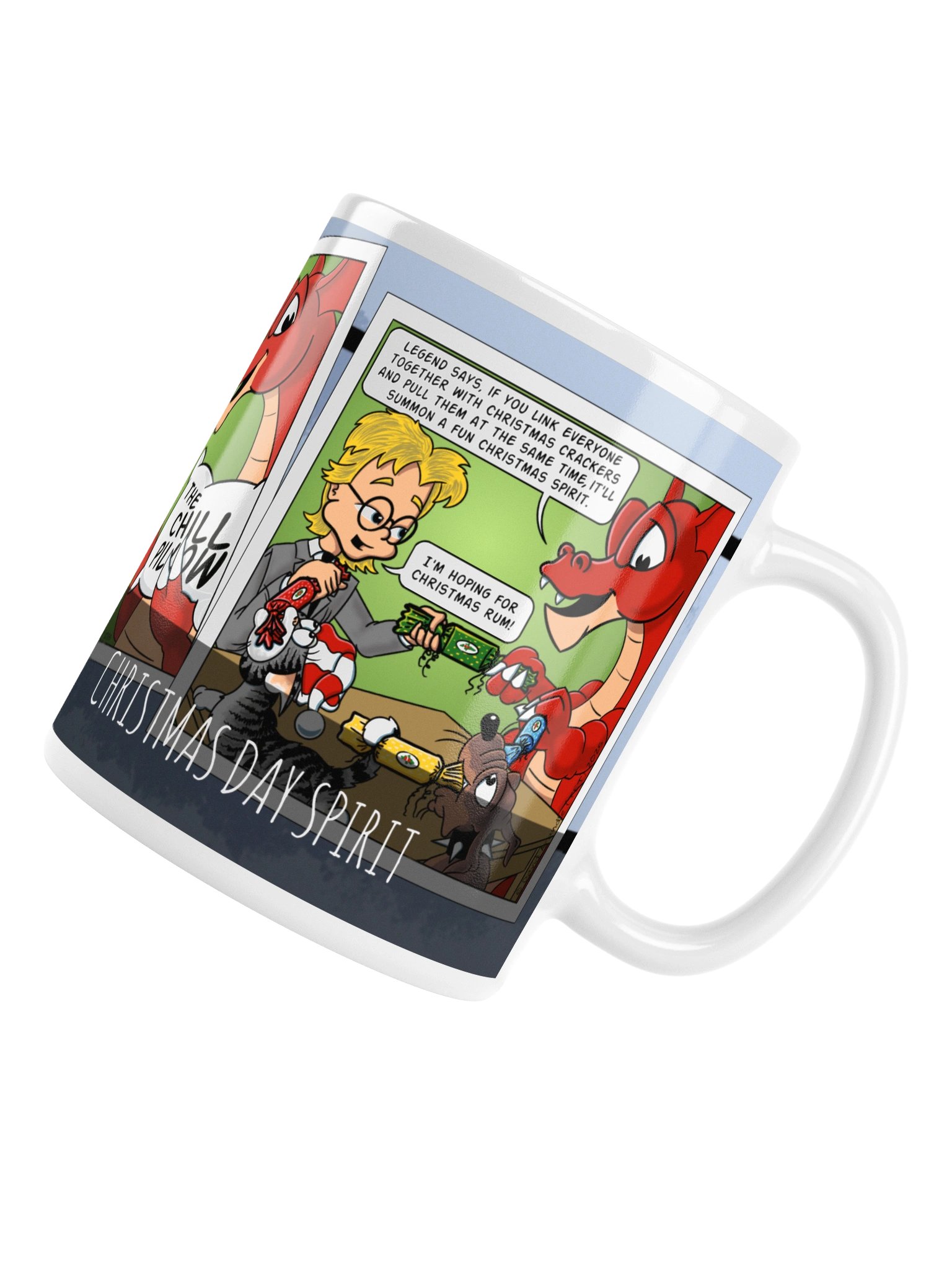 Resident Dragon Comic Christmas Day Spirit Three-Panel Mug product image (6)