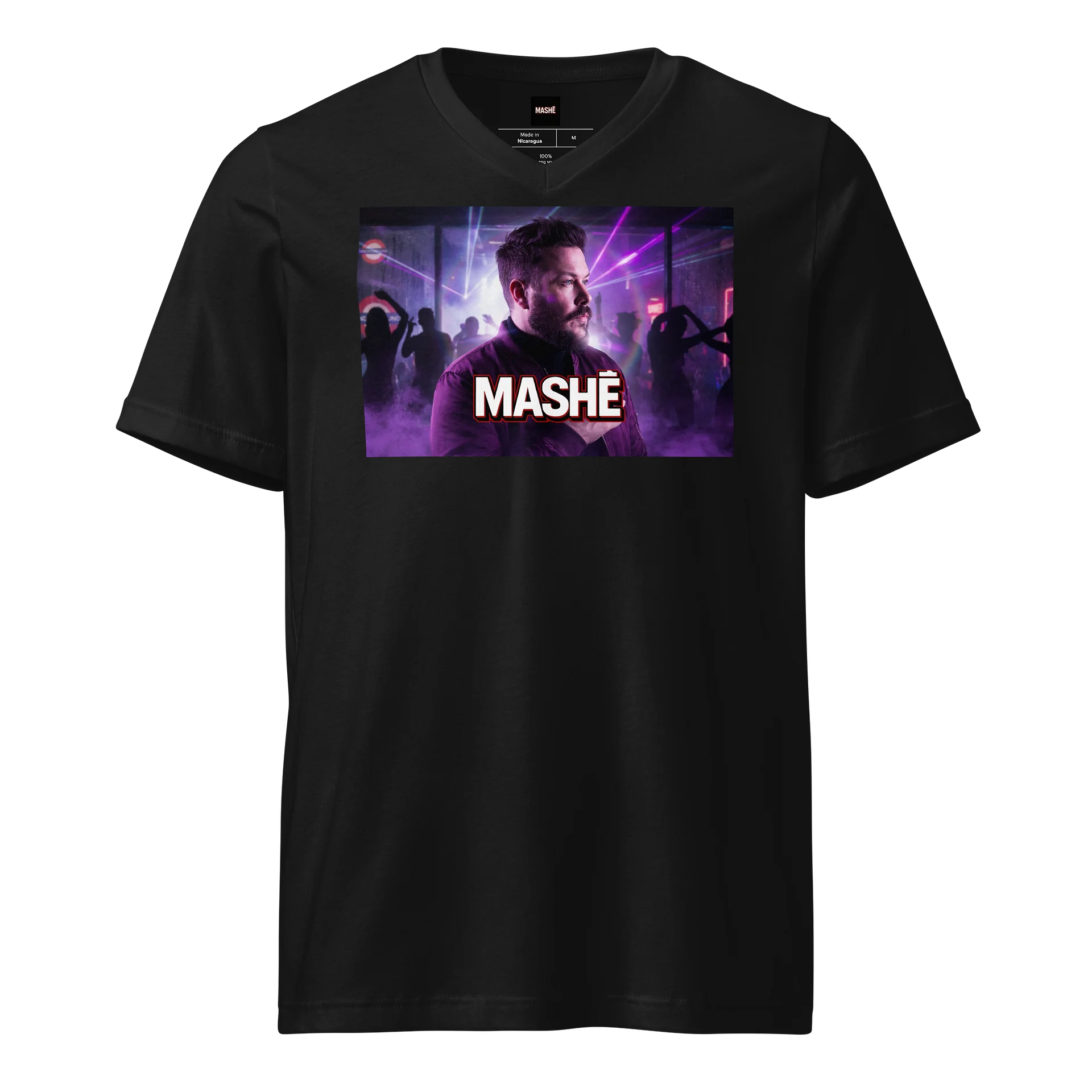 MASHÉ Bold Outlined V-Neck Tee product image (1)