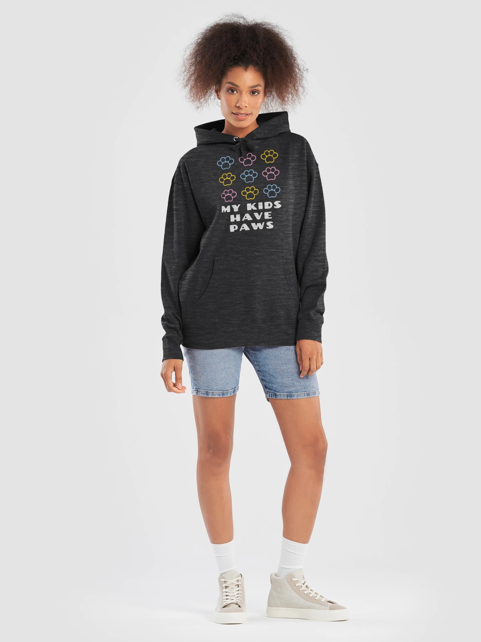 My Kids Have Paws Print Hoodie product image (7)
