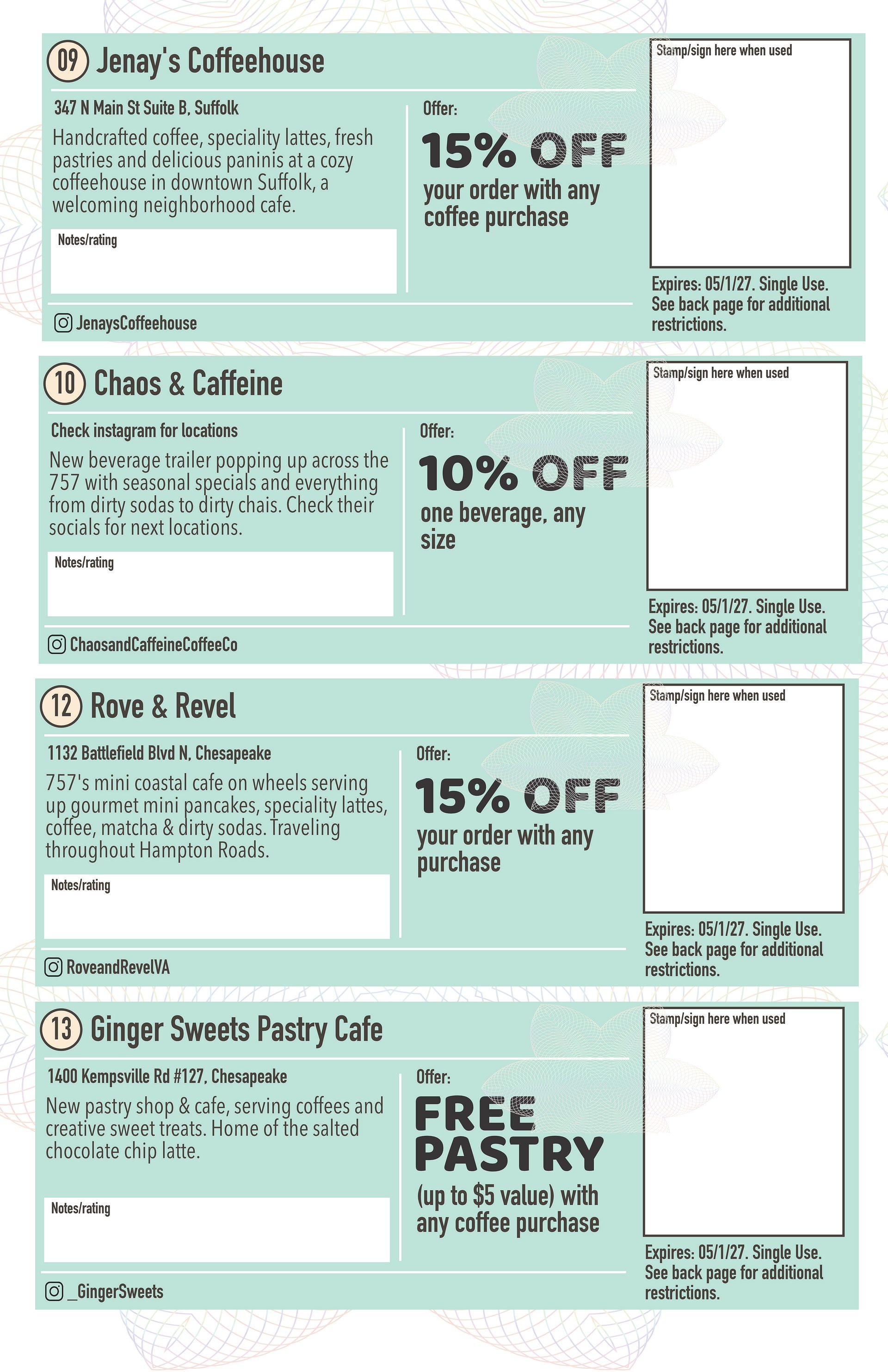 Deluxe Edition - 2026 Hampton Roads Southside Coffee Passport product image (8)