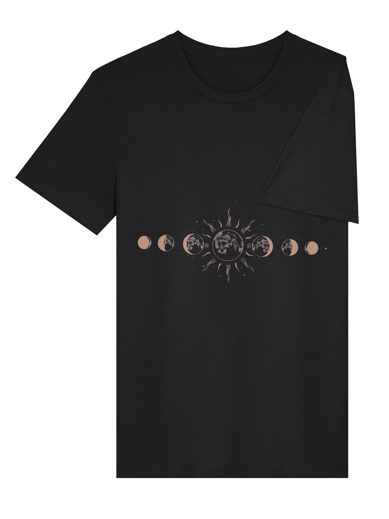 Moon Phases T-Shirt – Celestial Sun & Moon Graphic Tee | Lunar Cycle Astrology Shirt | Unisex Apparel product image (4)