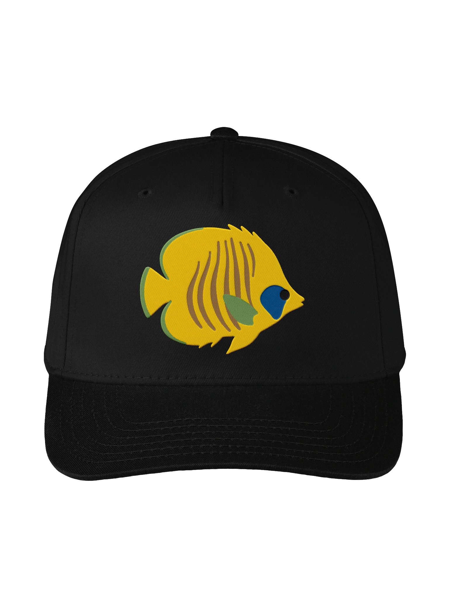 Blue-Cheek Butterflyfish Mid-Profile Baseball Cap (Embroidered) for Reef and Marine Aquarium Lovers product image (1)