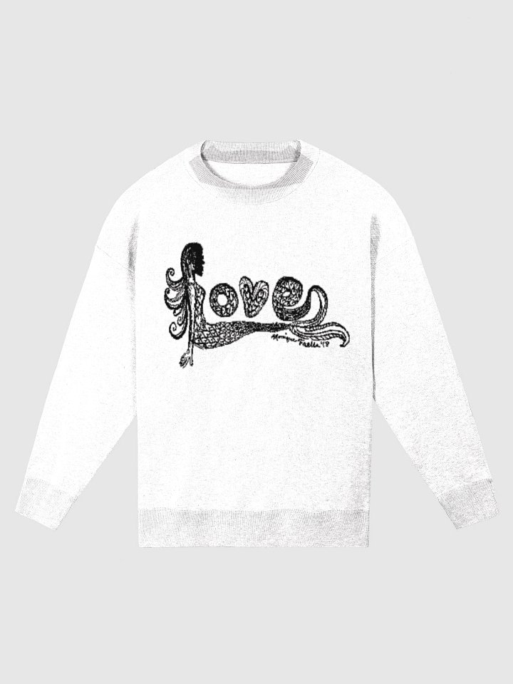 Mermaid Love | Knit Sweater | Coastal Cozy | Unisex Relaxed Fit Crewneck product image (1)