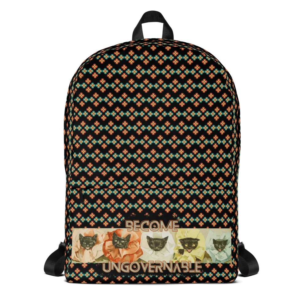 KC, Become Ungovernable (cats), Patterned Backpack product image (1)