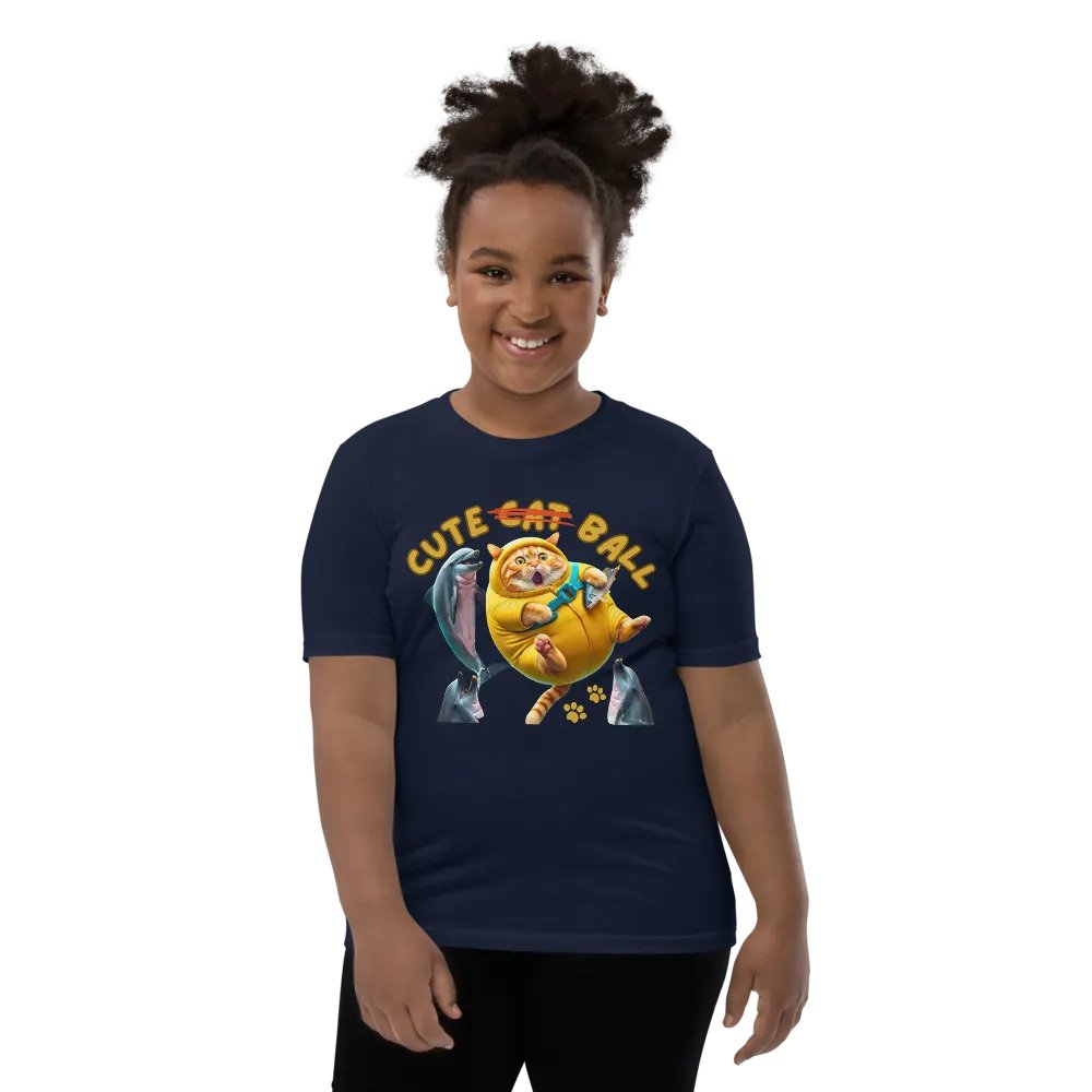 'Cute Not Cat But Ball' Youth T-Shirt 🙀🐬🏐 product image (152)