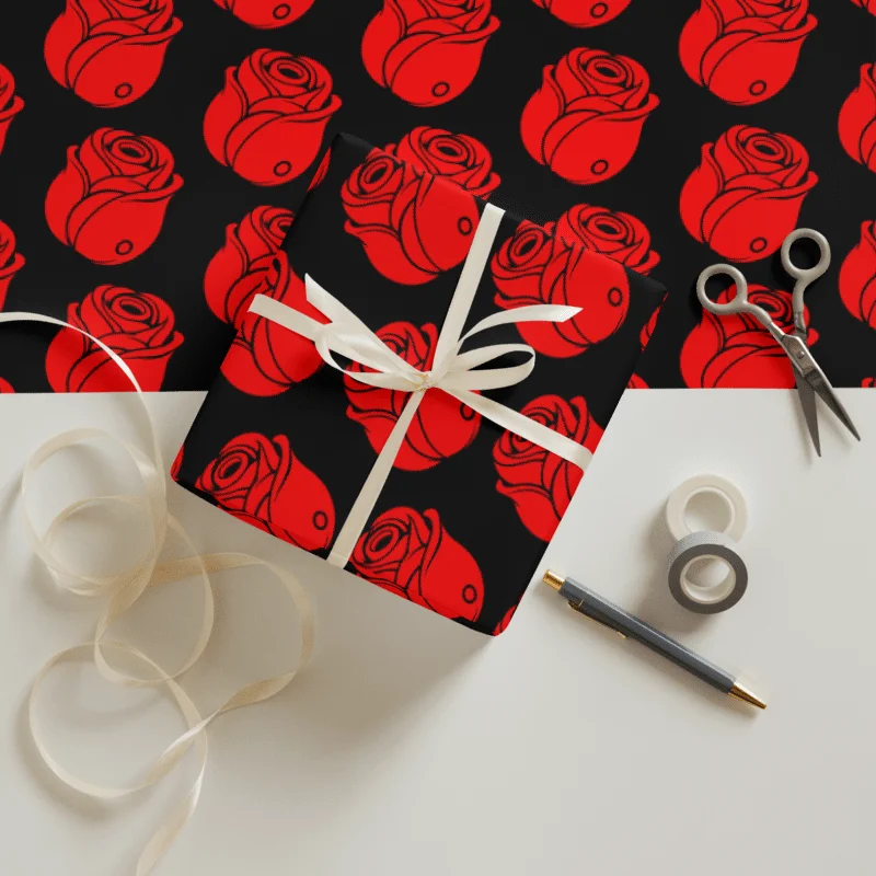 Rose Gift Wrapping Paper 3-Color Set product image (1)