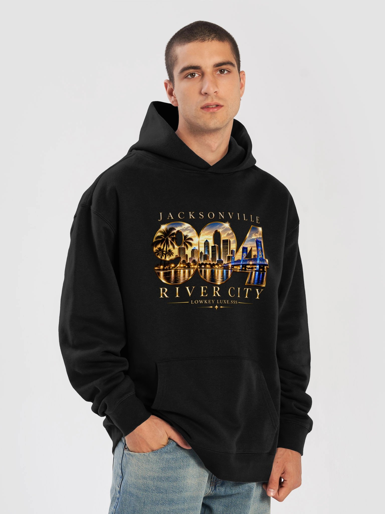 904 River City Original, Jacksonville Skyline Pullover Hoodie product image (7)